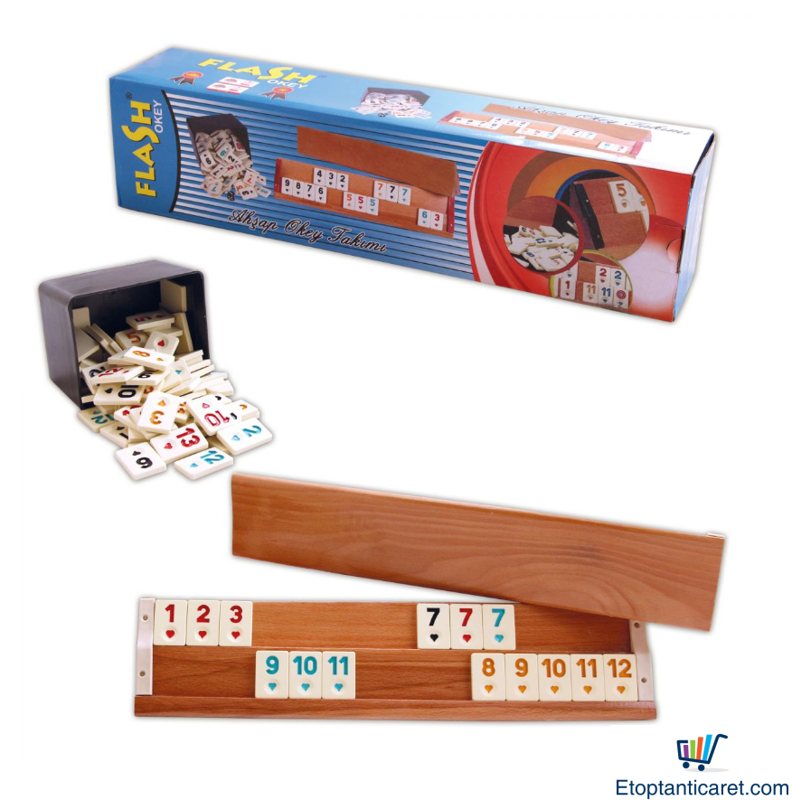 Star Ahşap Okey Takımı