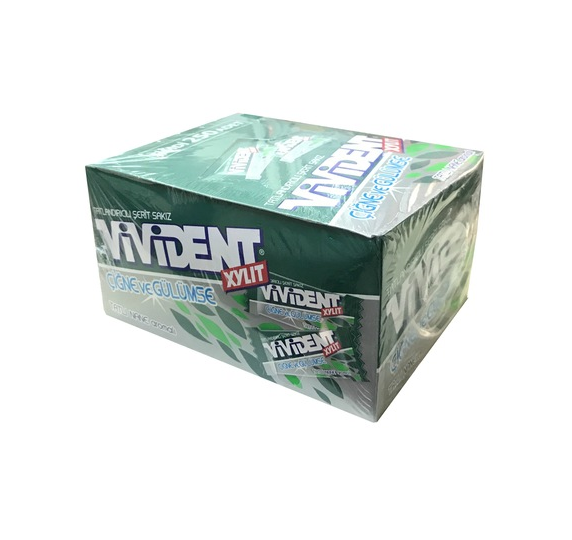 Vivident Tekli Tatlı Nane Aromalı Sakız 230 adet