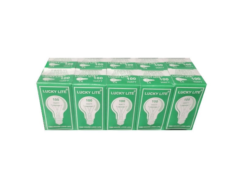 Eski Tip Flamanlı 100 Watt Şeffaf Ampul 10lu