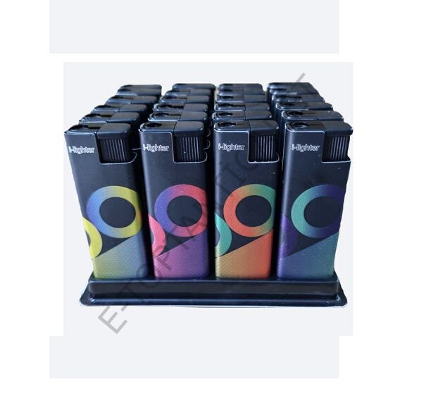 İ-Lighter Izgaralı Metal Kılıflı Çakmak Y334
