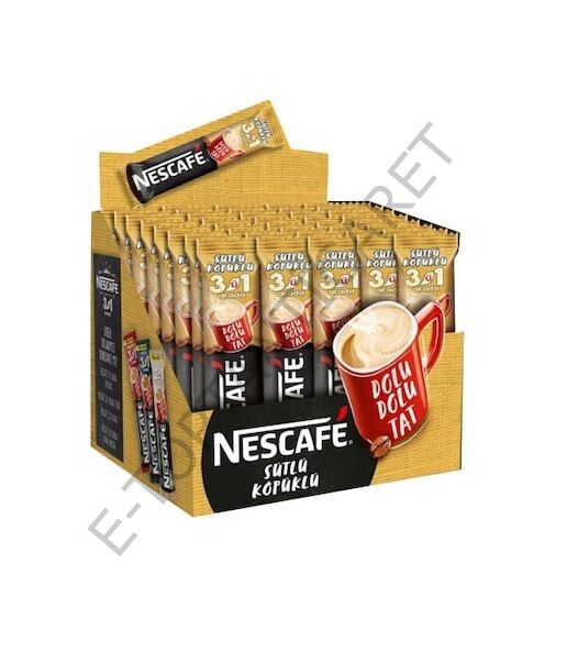 Nescafe 3in1 Sütlü Köpüklü 48 Adet